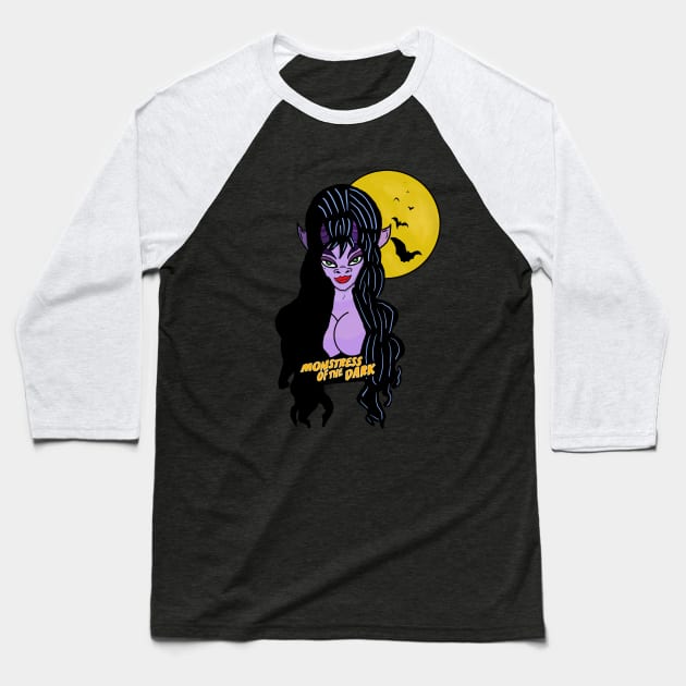 Monstress of the Dark Baseball T-Shirt by guestgoqn8c63grsmmf8p8wpa